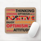 Positives Denken und Einstellung Mousepad (Mit Mouse)