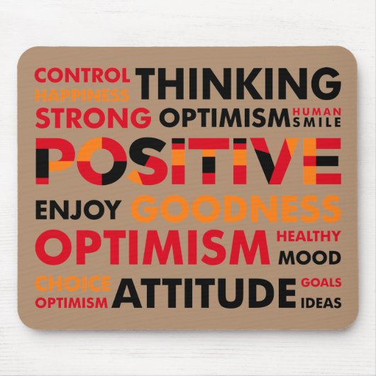 Positives Denken und Einstellung Mousepad (Vorne)