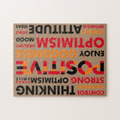 Positives Denken und Einstellung Puzzle (Horizontal)
