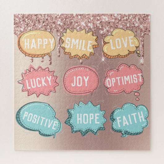 Positives Denkpuzzle Puzzle (Vertikal)