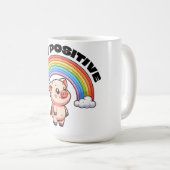 Positives Design der Regenbogenschweißaufkleber bl Kaffeetasse (VorderseiteRechts)