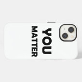 Positives Design - Sie sind wichtig iPhone Hülle (Rückseite (Horizontal))