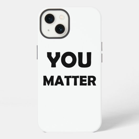 Positives Design - Sie sind wichtig iPhone Hülle (Rückseite)