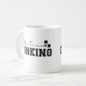 Positives Dinking Funny Pickleball Sprichwort Kaffeetasse (Vorderseite Links)