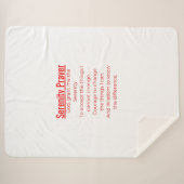 Positives Gedicht Sherpadecke (Vorderseite (Horizontal))