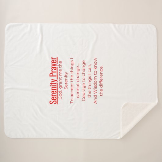 Positives Gedicht Sherpadecke (Vorderseite (Horizontal))