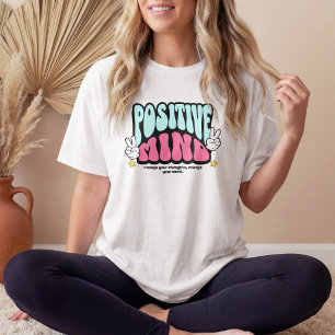 Positives Geist Groovy Niedlich Motivierend T-Shirt