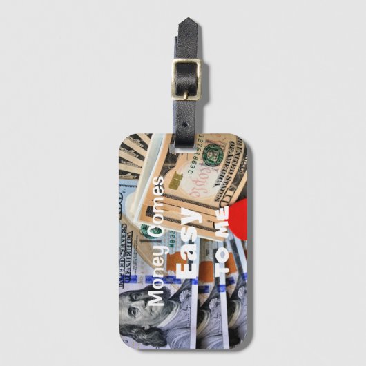 Positives Geld Gepäckanhänger (Vorderseite Vertikal)