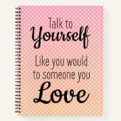 Positives, gesundes Selbstgespräch Selbstgespräch  Notizblock (Vorderseite)