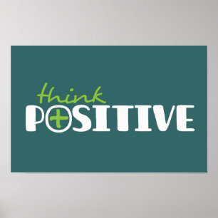 Positives Grafik langes grünes Poster