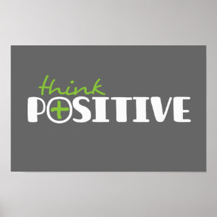 Positives grafisches Quadrat-Poster Poster