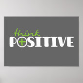 Positives grafisches Quadrat-Poster Poster (Vorne)