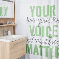 Positives Grün Ihre Stimme Matter Motivation Zitat