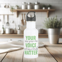 Positives Grün Ihre Stimme Matter Motivation Zitat