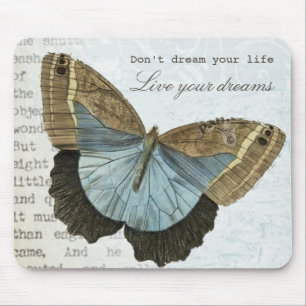 Positives inspirational Zitat des Vintagen Mousepad