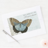 Positives inspirational Zitat des Vintagen Rechteckiger Aufkleber (Umschlag)