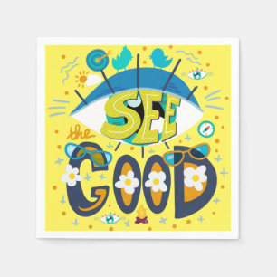 Positives inspirierendes Zitat lebendiges Sommerge Serviette