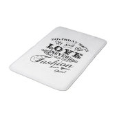 Positives Körperbild, Liebe Ihrer Haut Badematte (Schrägansicht)