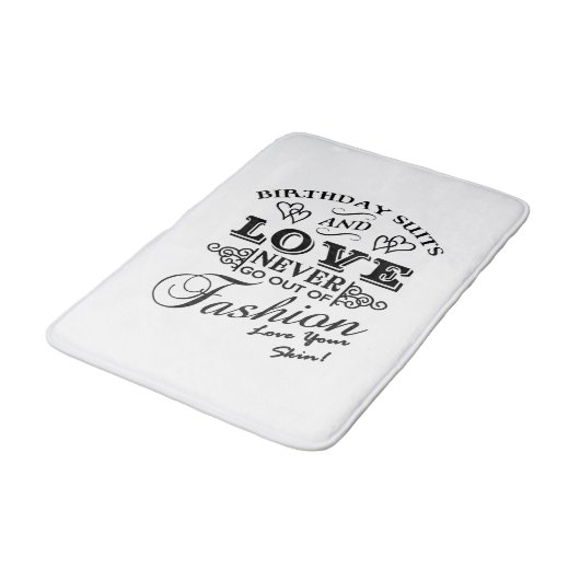 Positives Körperbild, Liebe Ihrer Haut Badematte (Schrägansicht)