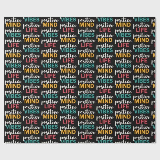 Positives Leben Geschenkpapier (Flach)