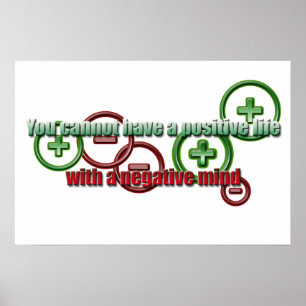 Positives Leben Negativer Geist Poster
