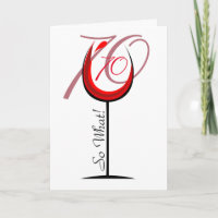 Positives Lustiges Rotes Weinglas 70. Geburtstag