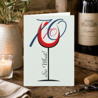 Positives Lustiges Rotes Weinglas 70. Geburtstag
