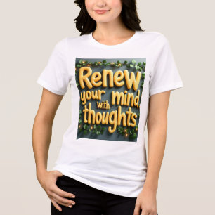 Positives Mindset-Dekor mit Lights Fra Tri-Blend Shirt