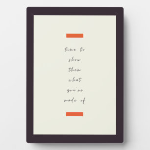 Positives Mindset Inspiration/Motivierend Zitat Fotoplatte