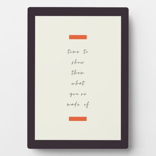 Positives Mindset Inspiration/Motivierend Zitat Fotoplatte (Vorderseite)