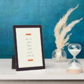 Positives Mindset Inspiration/Motivierend Zitat Fotoplatte (Seite)