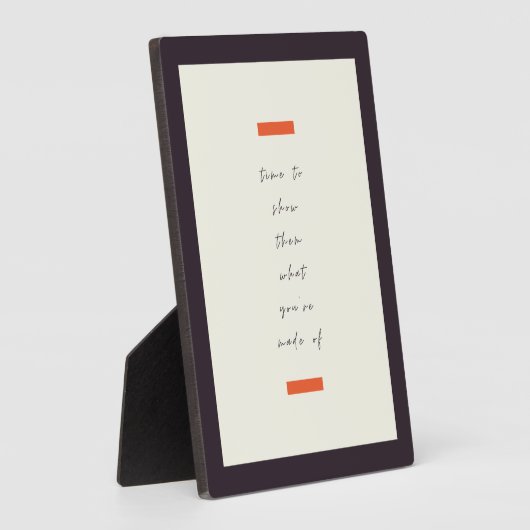 Positives Mindset Inspiration/Motivierend Zitat Fotoplatte (Seite)