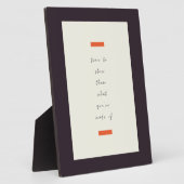 Positives Mindset Inspiration/Motivierend Zitat Fotoplatte (Seite)