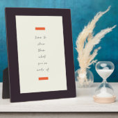 Positives Mindset Inspiration/Motivierend Zitat Fotoplatte (Seite)