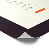 Positives Mindset Inspiration/Motivierend Zitat Poster (Ecke)