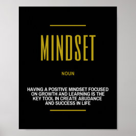 Positives Mindset inspirierendes Zitat zum Erfolg Poster