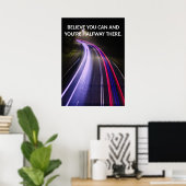 Positives Mindset Motivierend Quote Poster (Heimbüro)