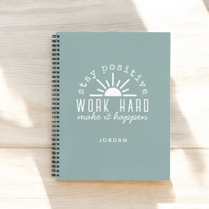 Positives Motivationsmantra mit jedem Namen Notizblock