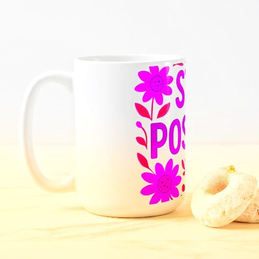 Positives Motivierend Zitat aus der Blüte bleibe Kaffeetasse