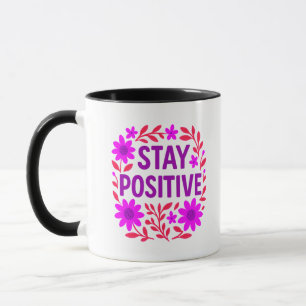 Positives Motivierend Zitat aus der Blüte bleibe Tasse
