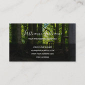 Positives motivierend Zitat mit Forstweg Visitenkarte (Rückseite)