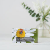 Positives motivierend Zitat mit wenig Ladybug Visitenkarte (Stehend Vorderseite)