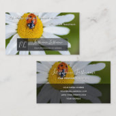 Positives motivierend Zitat mit wenig Ladybug Visitenkarte (Vorne/Hinten)