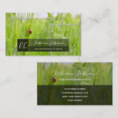 Positives motivierend Zitat mit wenig Ladybug Visitenkarte (Vorne/Hinten)