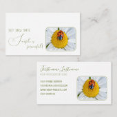 Positives motivierend Zitat mit wenig Ladybug Visitenkarte (Vorne/Hinten)