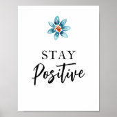 Positives Motivierend Zitat Wand Art Office Dekor Poster (Vorne)