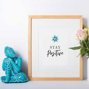 Positives Motivierend Zitat Wand Art Office Dekor Poster