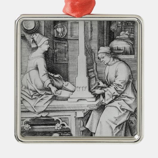 Positives Organ Ornament Aus Metall (Vorne)