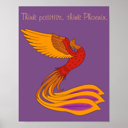 Positives Phoenix-Poster Poster (Vorne)