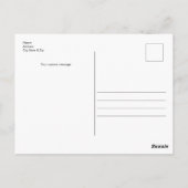 Positives Pink bleibe Postkarte (Rückseite)